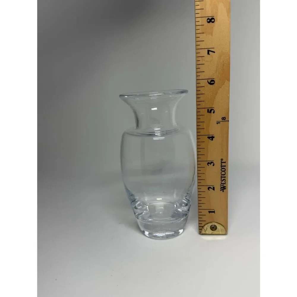 Simon Pearce Glass Vase Shelburne Art Glass Hand Blown 5.75”